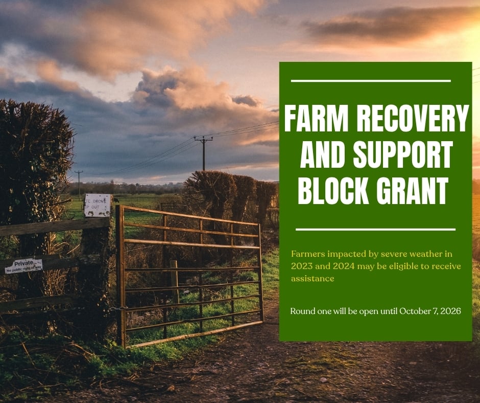CONNECTICUT FARM RECOVERY AND SUPPORT BLOCK GRANT PROGRAM IS NOW OPEN